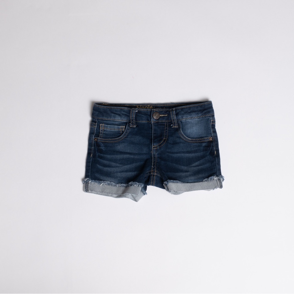Hippie girl regular rise midi jean shorts
